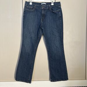 Levis Womens Jeans 16 Short 515 Bootcut Blue Dark Wash Stretch Classic Denim